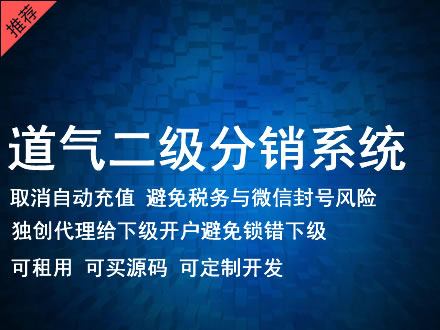 漳州市道气二级分销系统 分销系统租用 微商分销系统 直销系统